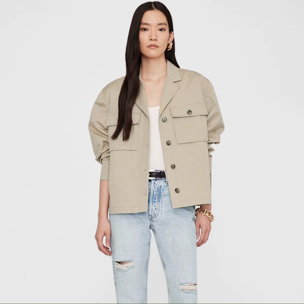 ANINE BING Sawyer Twill Jacket Size Small
